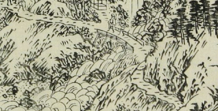 曽路名所図会　「小野瀧」の川の川