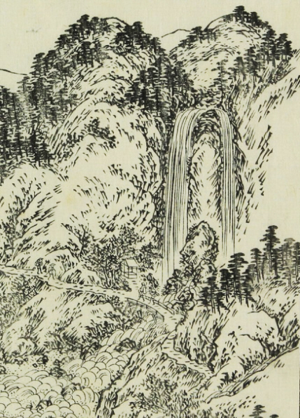 広重「木曽海道六拾九次之内　39　上ヶ枩」