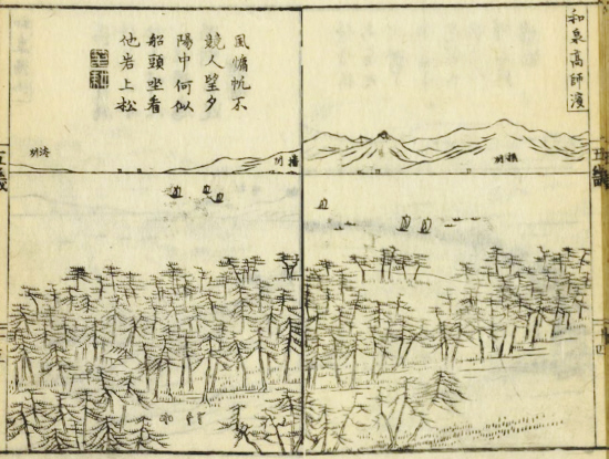 日本勝地山水奇観　和泉高師濱」