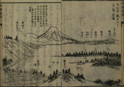 西游旅譚　久能寺観音山より富嶽を望図