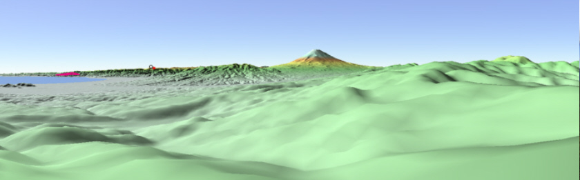 図13　十国峠（日金山）頂上からのカシバード画像