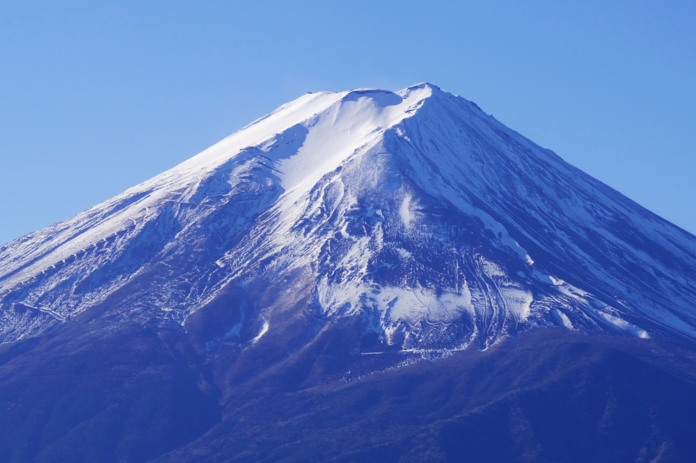 富士見台展望広場からの富士山山頂部