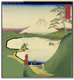 甲斐御坂越の予想拡張図