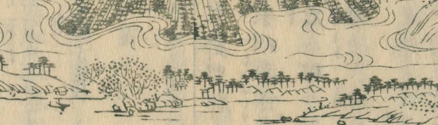 「御坂嶺河口湖両景」の雲