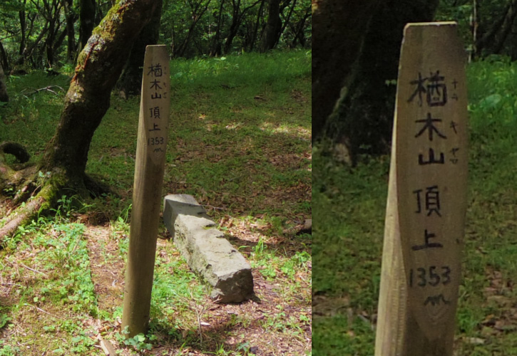 �O���R�œ�؎R�̕\����