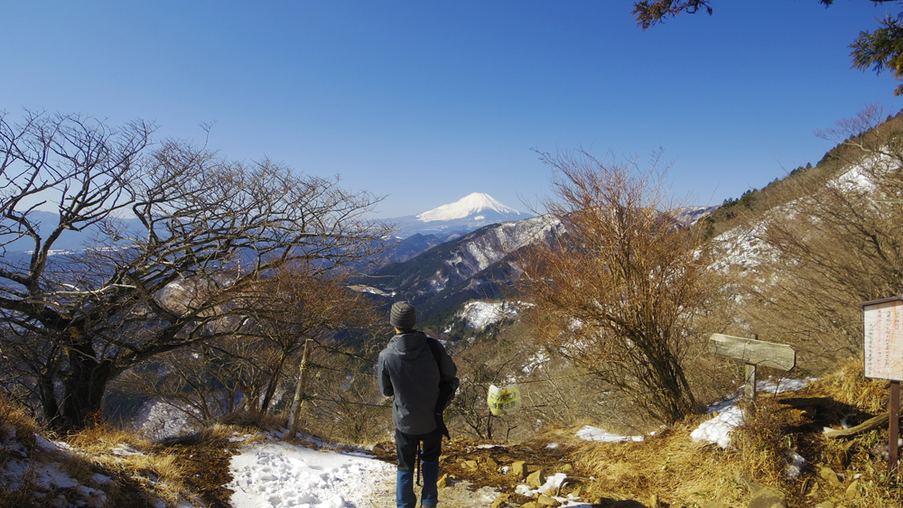 二十丁目の富士見台からの富士山