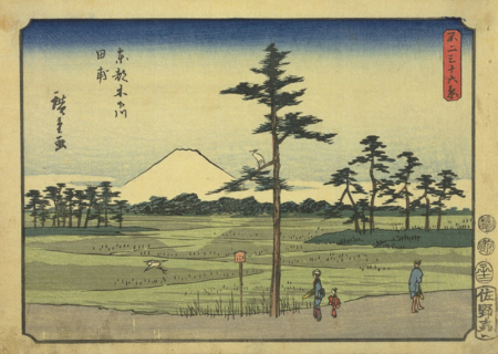 不二三十六景東都木下川田甫