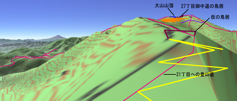 二十丁目富士見台からのカシバード画像