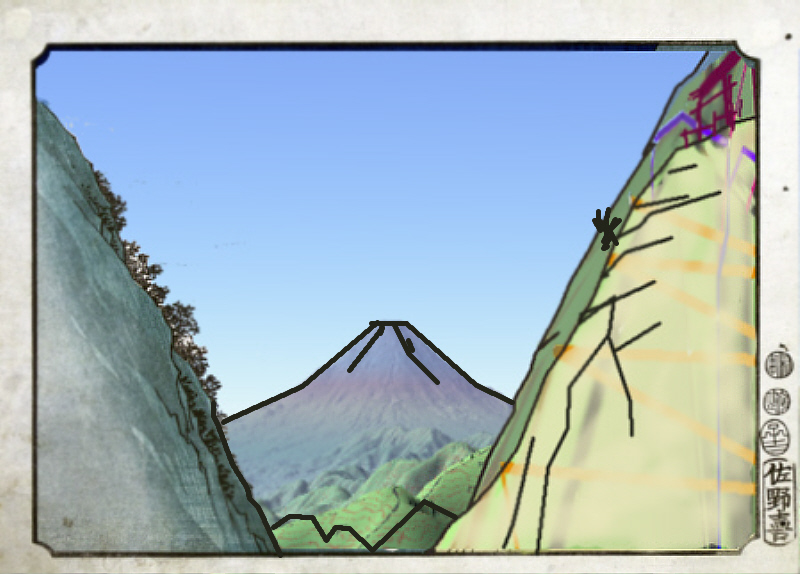 「相模大山来迎谷」の制作過程