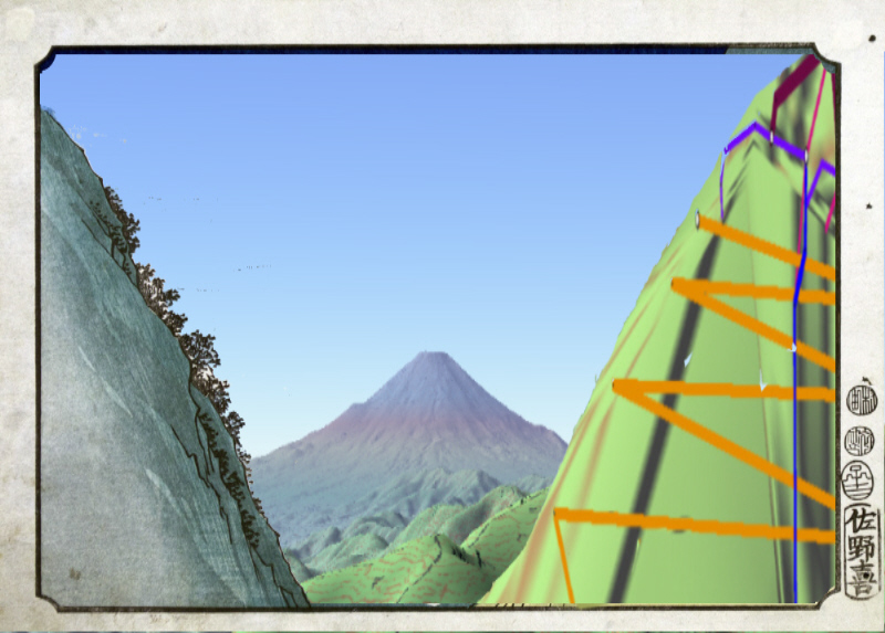 「相模大山来迎谷」の制作過程