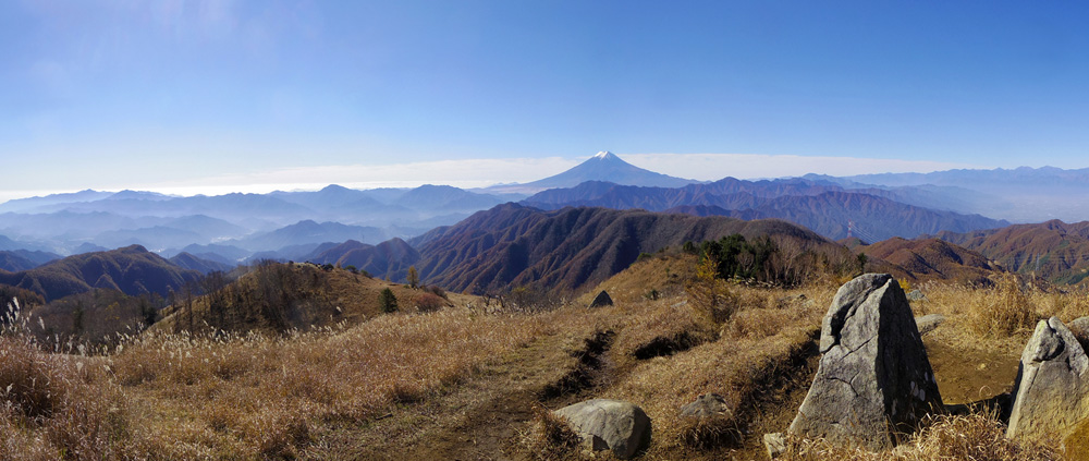 白谷丸からの富士山