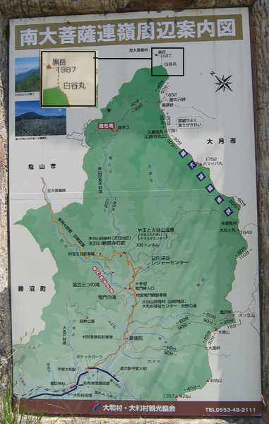 白谷ノ丸の地図