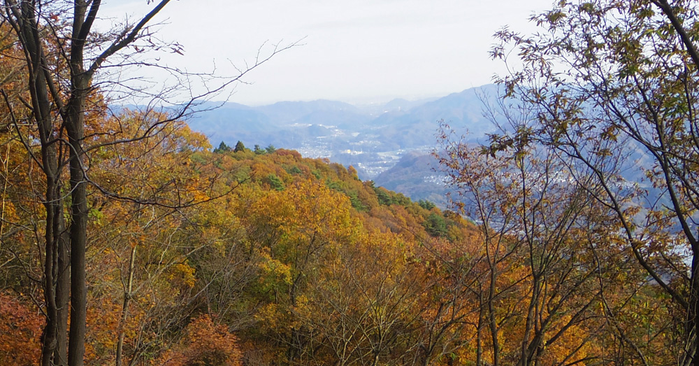 見晴台・犬目丸からの相模湖方面の眺め