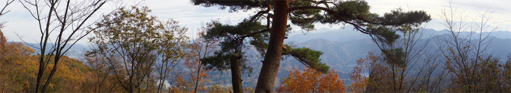 見晴台・犬目丸からの相模湖方面の眺め