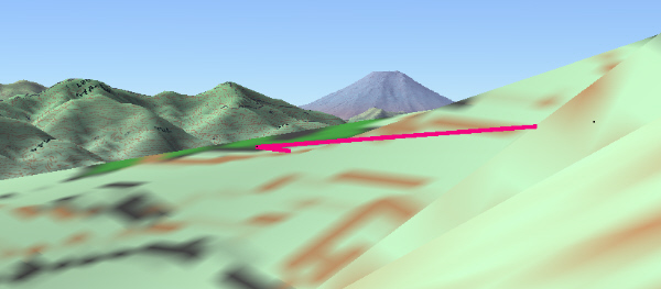 座頭ころばし付近（？）から富士山