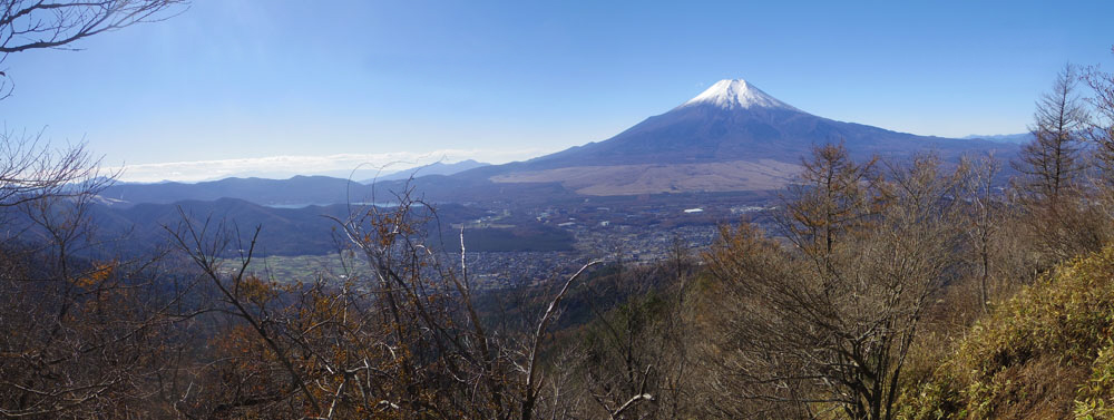 杓子山からの富士山