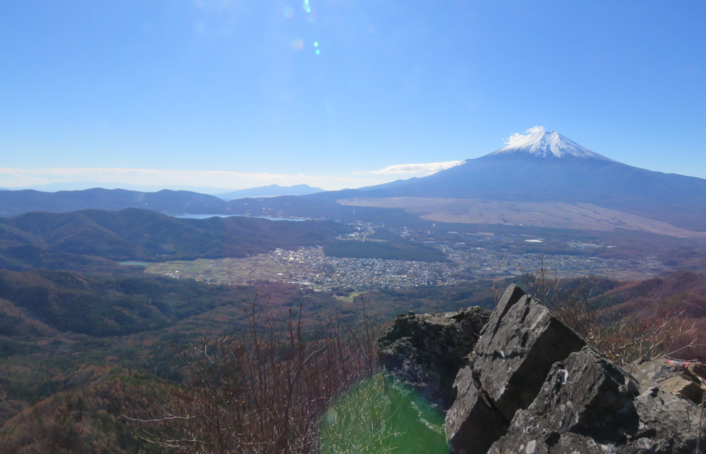 子ノ神付近の富士山展望地からの富士山