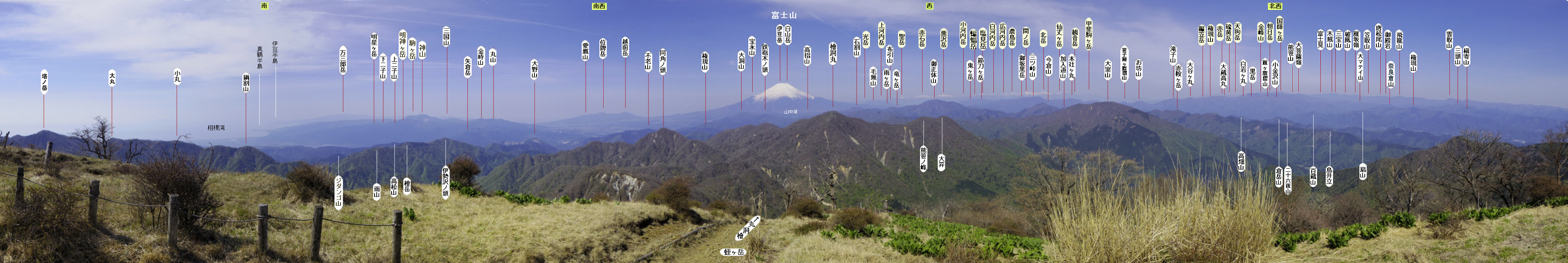 �g���x����̕x�m�R�������W�]�̎R������