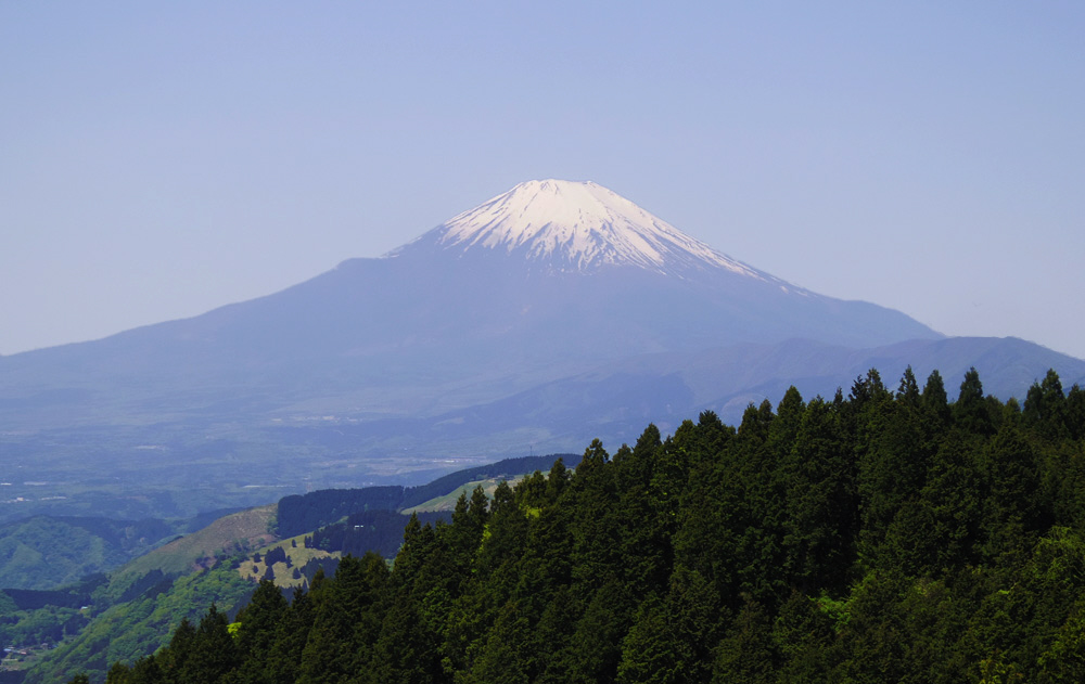 高松山からの富士山。