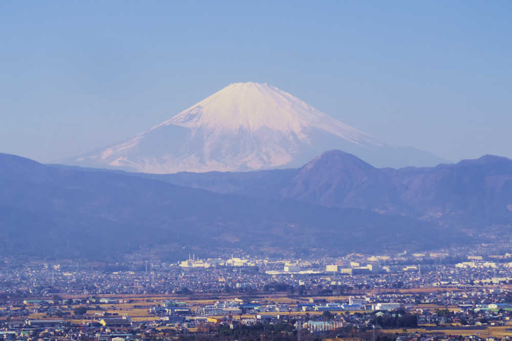 曽我山見晴台からの富士山