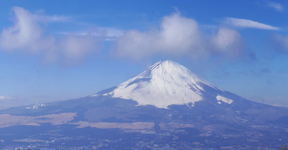 金時山山頂からの富士