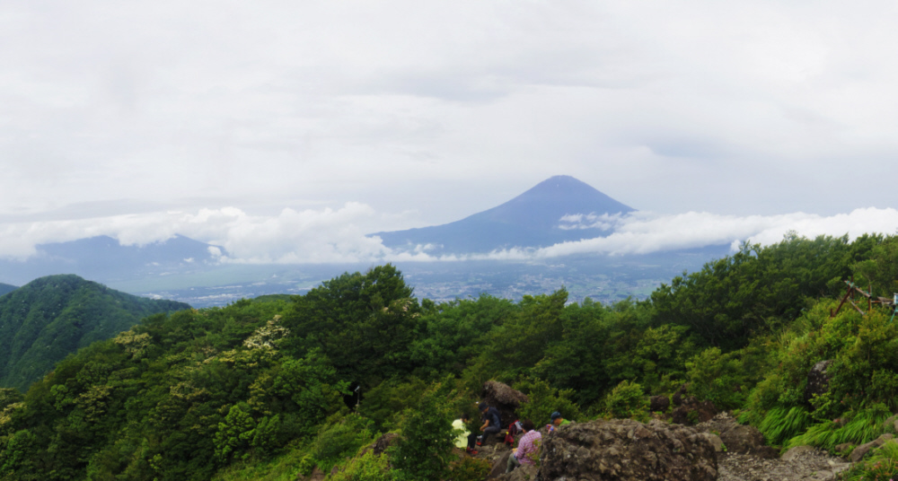 金時山からの富士山と愛鷹連峰