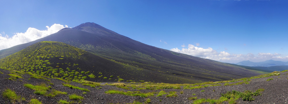 ��c�ˉ��ˎR������̓�c�ˏ�˂ƕ�i�R�ƕx�m�R