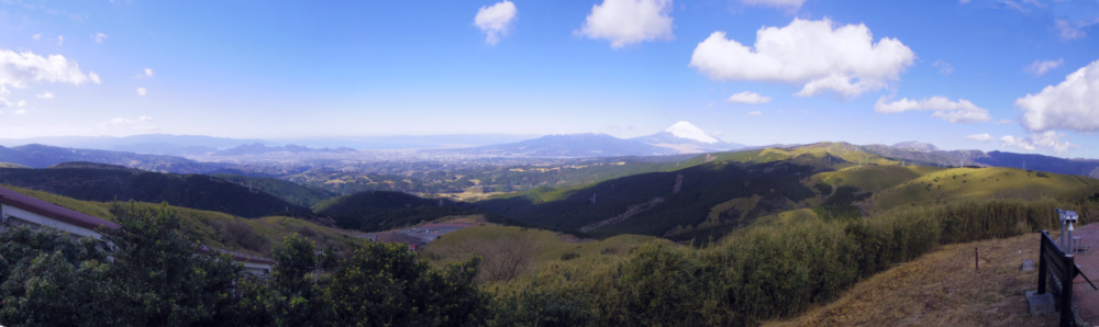 十国峠からの富士山。違う場所からの大展望