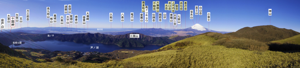 富士山と箱根外輪山　　（箱根駒ヶ岳より）