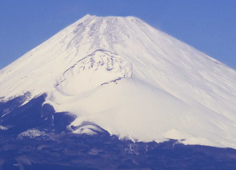 玄岳からの冨士山頂と宝永火口