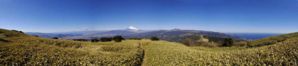 富士山と箱根の山