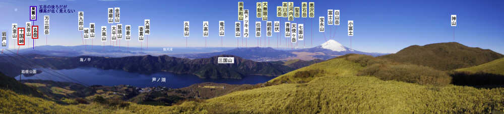 富士山と巣雲山　　（駒ヶ岳展望台から）