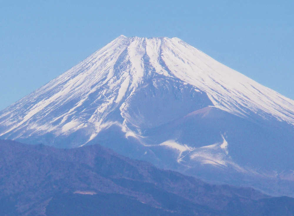 大嵐山（日守山）展望台からの富士山