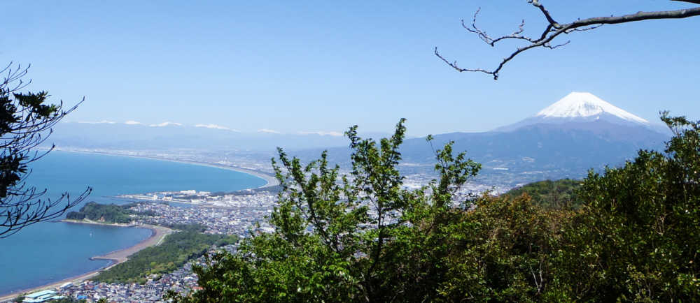 小鷲頭山付近で最も富士山が見えるところからの富士山
