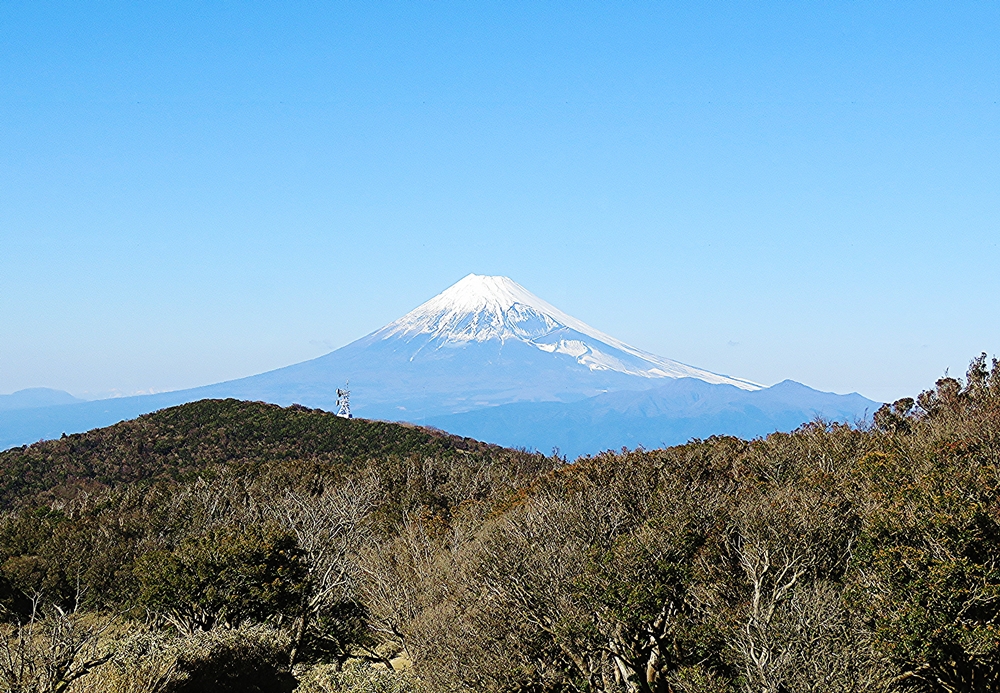 金冠山の上にいる富士山<