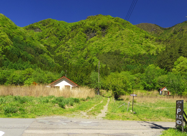 右に行くと鍵掛峠、真っすぐ行くと王岳