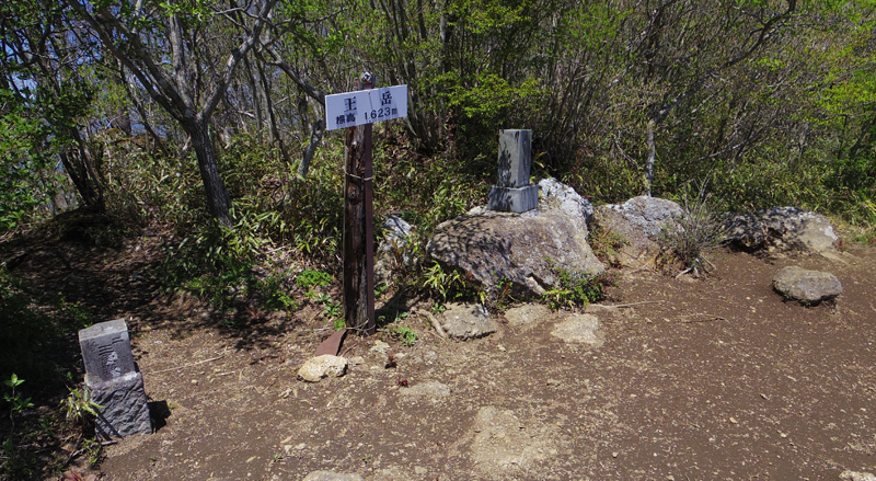 王岳山頂、標高1623m
